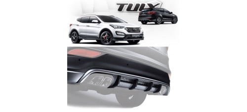 tuix rear bumper body kit for hyundai santa fe dm 2012-16